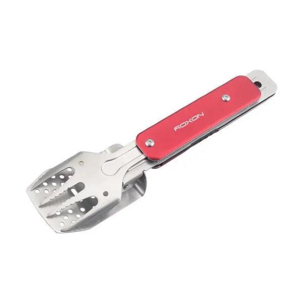 Компактный мини набор для барбекю Roxon S602G серый (4 в 1)