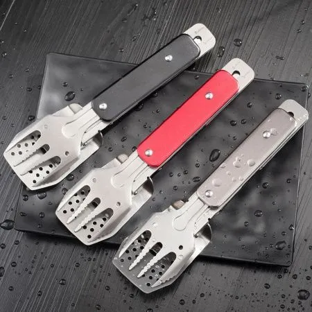 Компактный мини набор для барбекю Roxon S602G серый (4 в 1) Компактный мини набор для барбекю Roxon S602G серый (4 в 1)